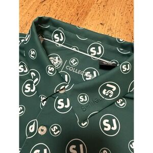 Swing Juice SJ Golf Polo Shirt Mens Extra Large Green  Logo AOP Short Sleeve‎